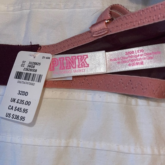 PINK BY VICTORIA SECRET DATE CROSSOVER PUSH-UP BRA NWT - Picture 6 of 9